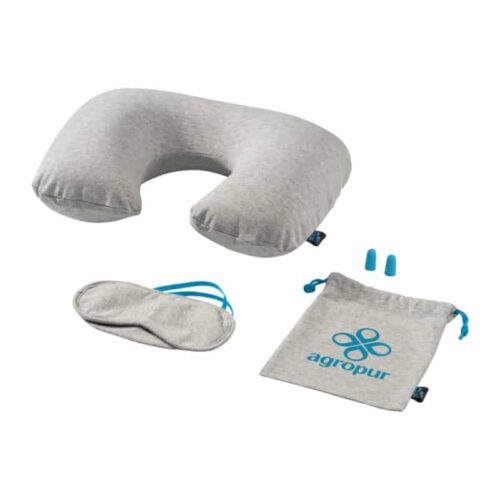 Set de Viaje con Cojín Cervical Inflable y Accesorios