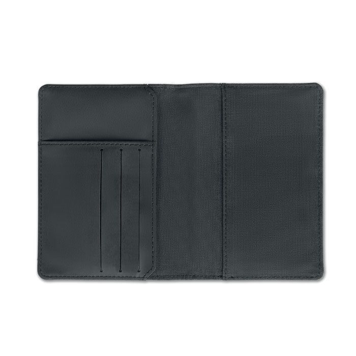 Porta pasaporte de 2 tonos
