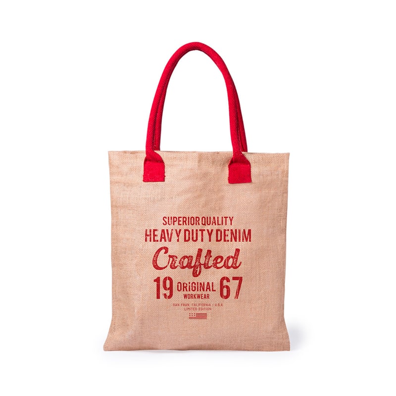 Bolsa de yute con asas de algodón