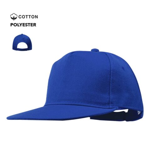 Gorra de 5 paneles con visera plana acolchada