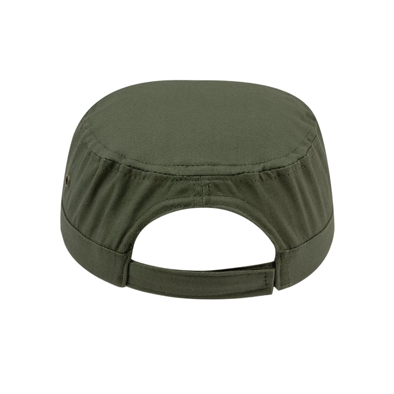 Gorra tipo militar en algodón peinado_1