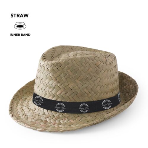 Sombrero de paja trenzada