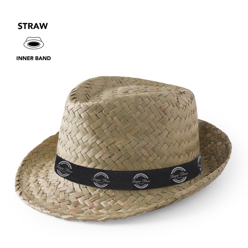 Sombrero de paja trenzada