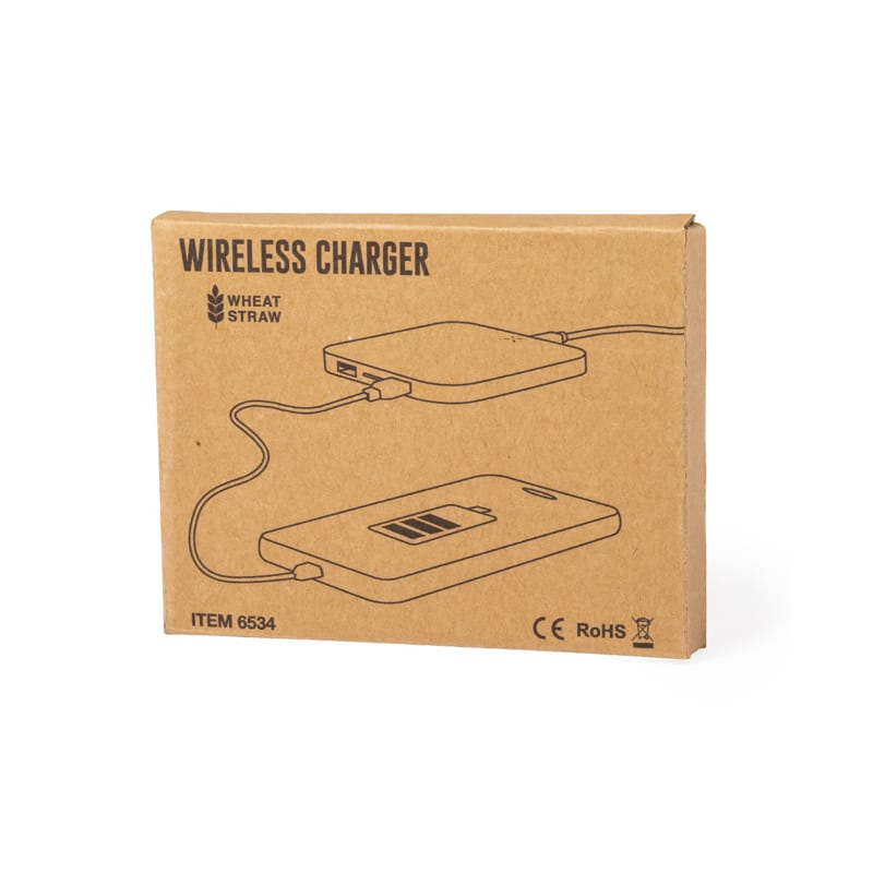 Cargador Inalámbrico Caña de Trigo packaging