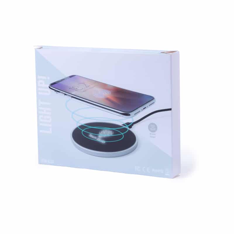 Cargador Inalámbrico Iluminado packaging