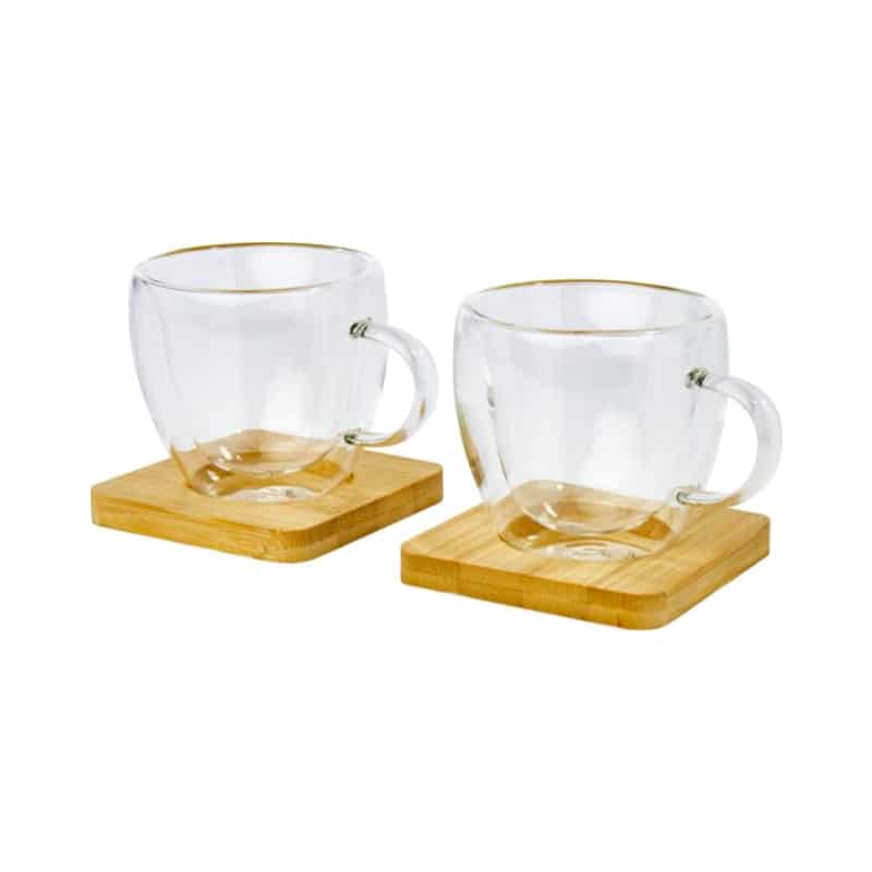 Tazas de Vidrio doble pared 100 ml