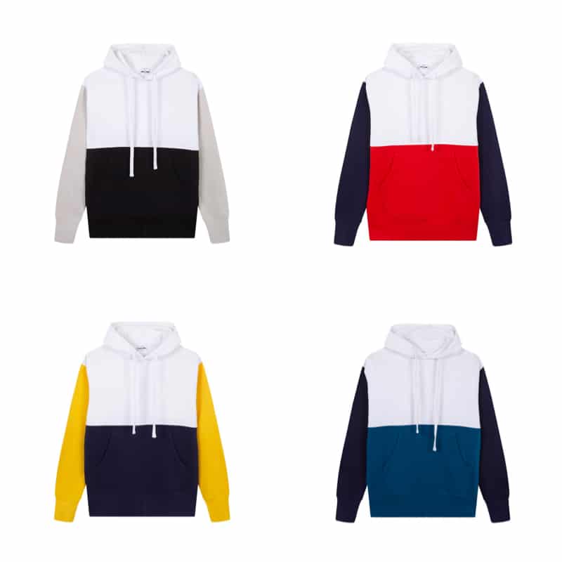 Sudadera Unisex Tricolor Capucha colores