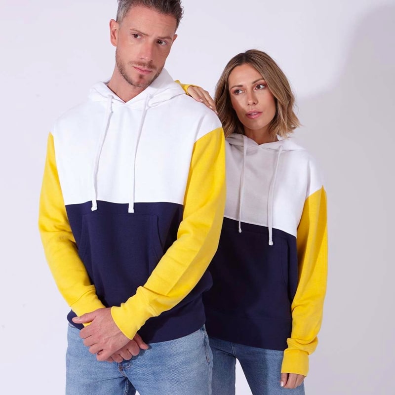 Sudadera Unisex Tricolor Capucha modelos