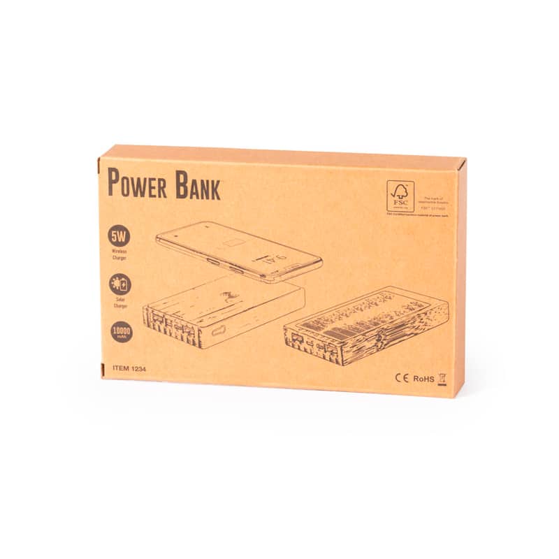 Powerbank Solar 10.000 mAh packaging