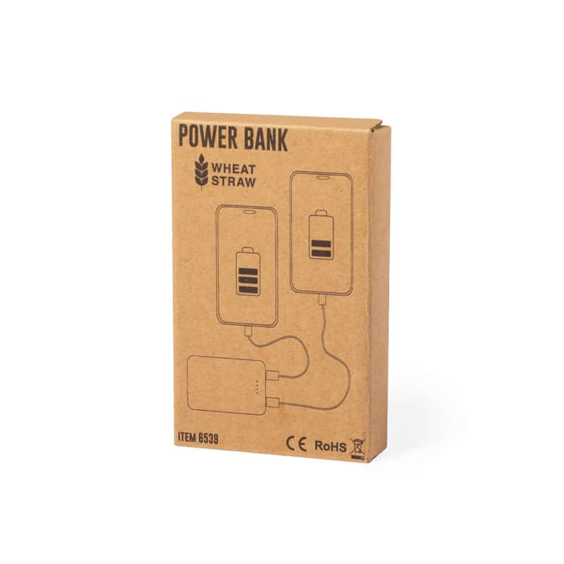 Powerbank Caña de Trigo 5.000 mAh packaging