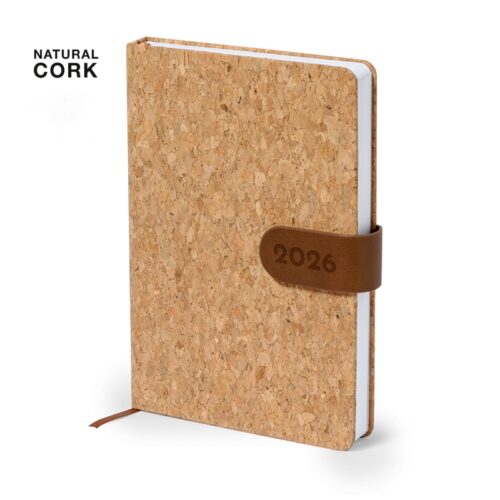 Agenda A5 en Corcho Natural con Cierre Magnético y Caja Kraft