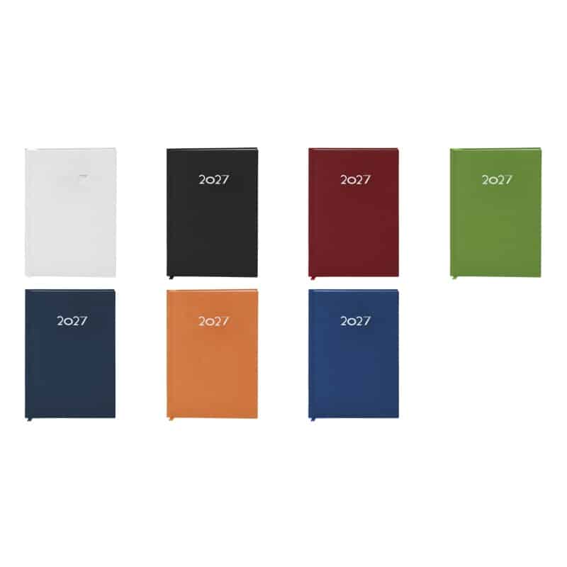 Agenda A5 en PU Suave con Caja Kraft y Marcapáginas_1 2027