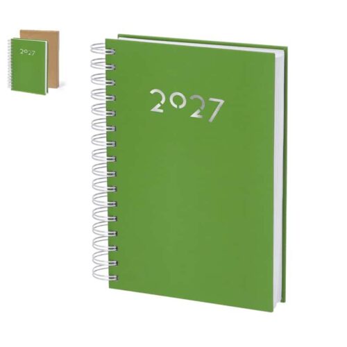Agenda de Anillas A5 en PU Suave con Caja Kraft 2027