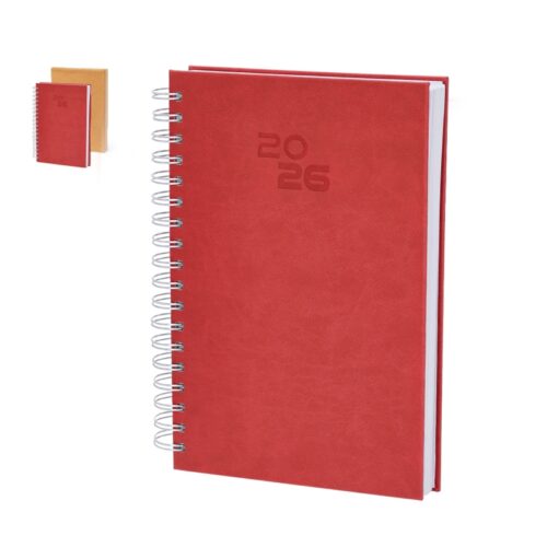 Agenda de Anillas B5 en PU Suave con Caja Kraft