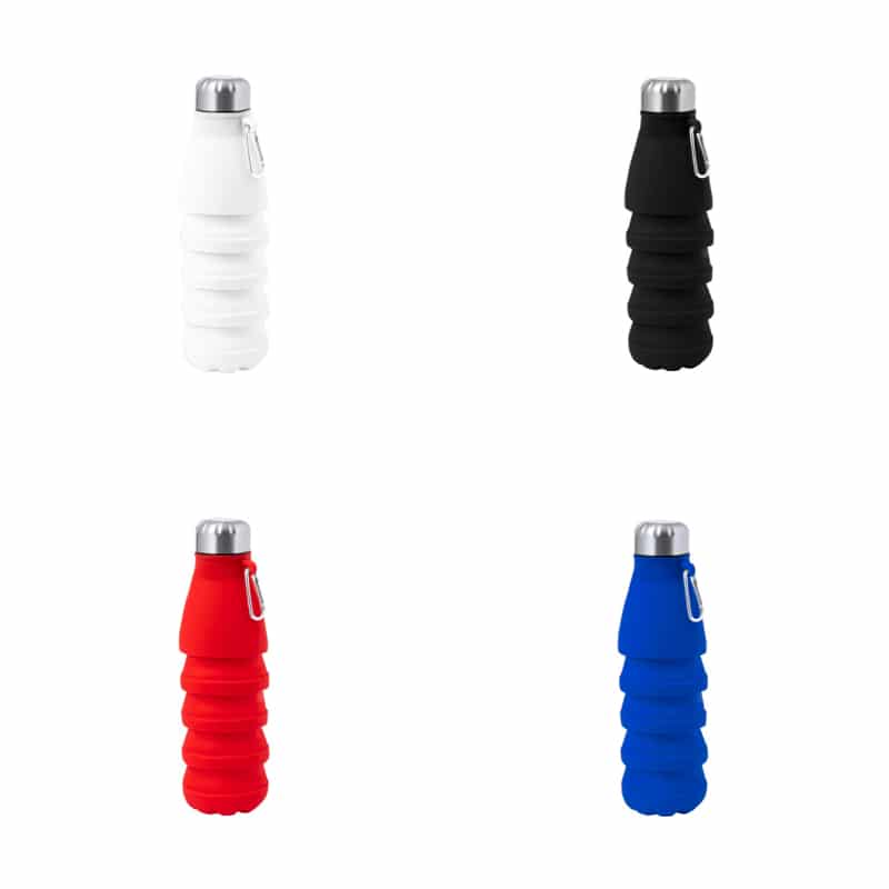 Bidón Plegable Silicona 550ml colores