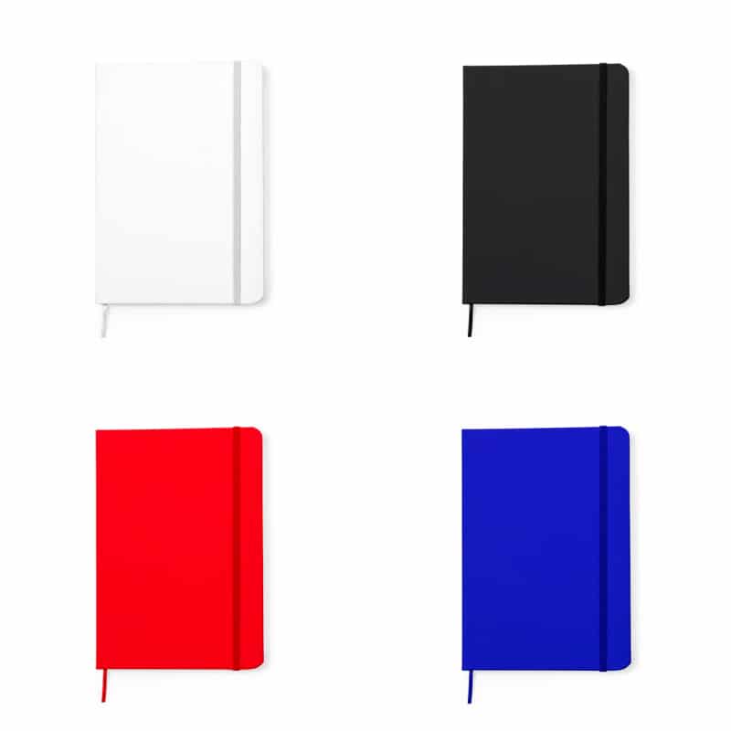 Bloc de notas tapa rígida colores