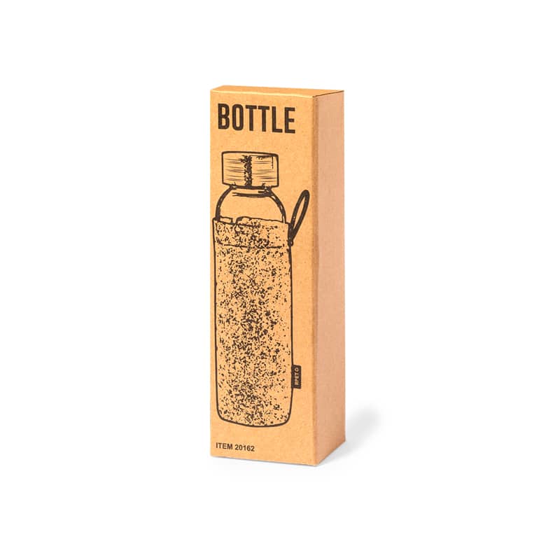 Botella Cristal y Bambú 500ml packaging