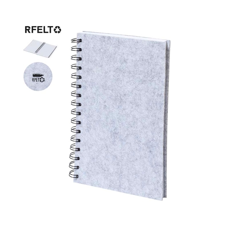 Libreta fieltro RPET reciclado