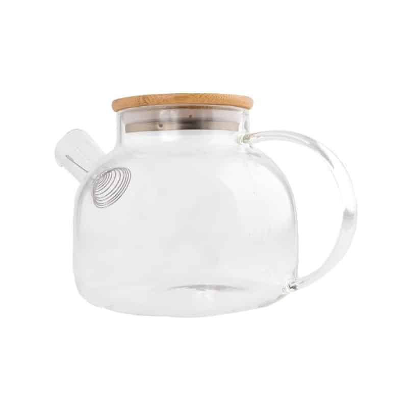 Tetera Cristal y Bambú