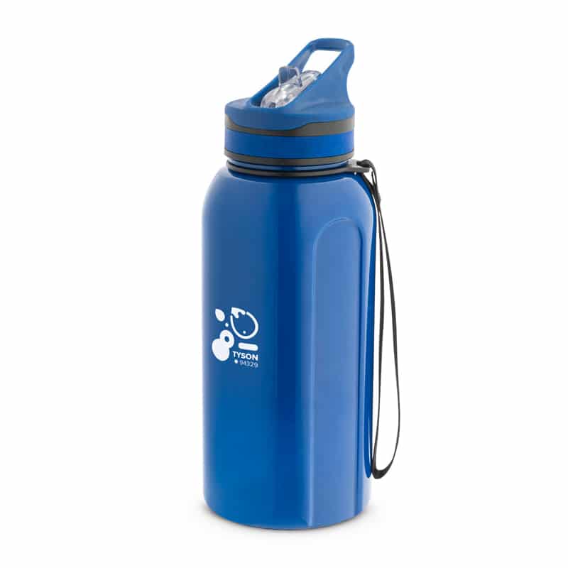 Botella deportiva con pajita interna logo