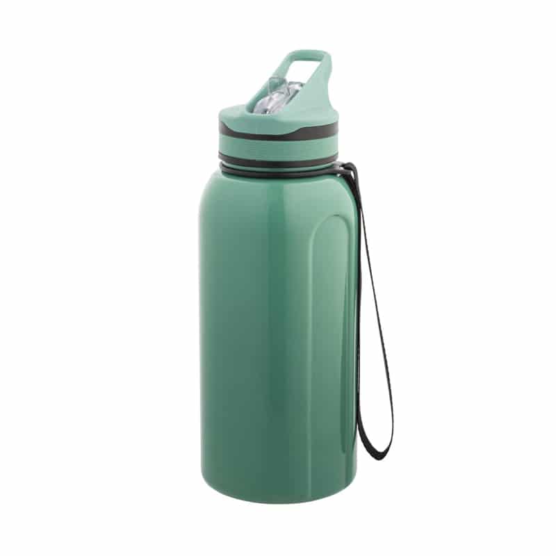 Botella deportiva con pajita interna