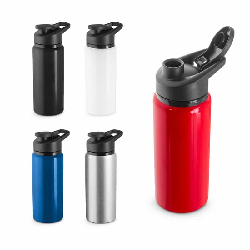 Botella deportiva de aluminio colores