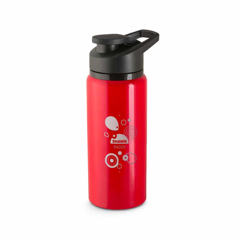 Botella deportiva de aluminio logo