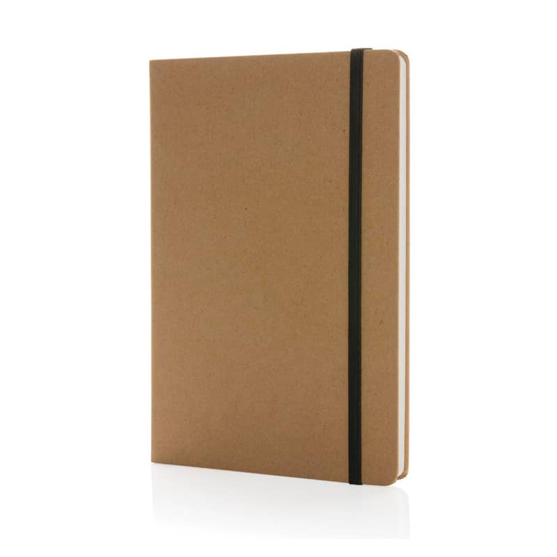 Cuaderno A5 de papel kraft y piedra