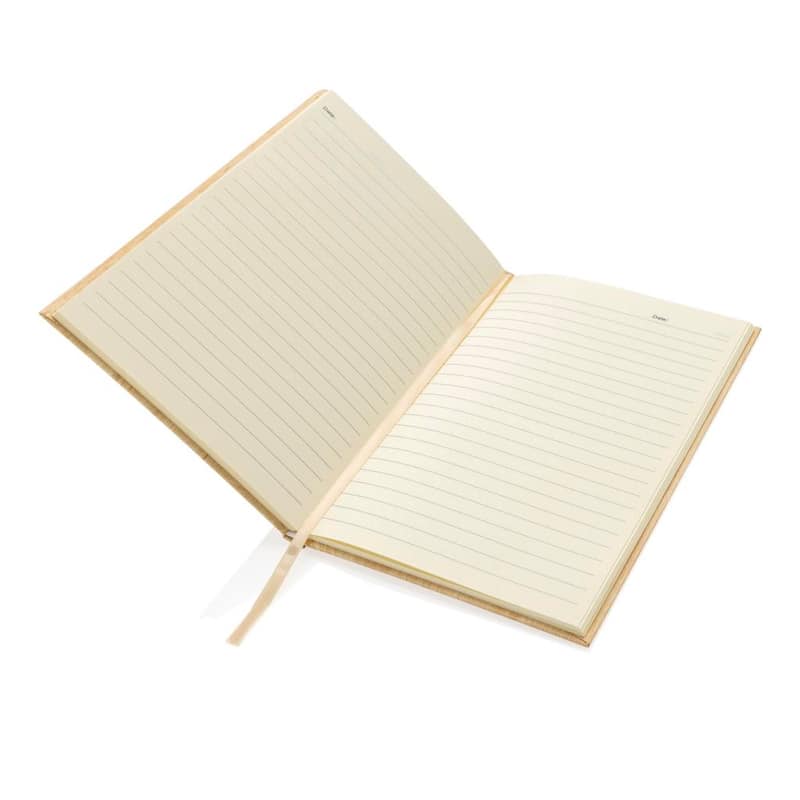 Libreta A5 con estampado de madera 2