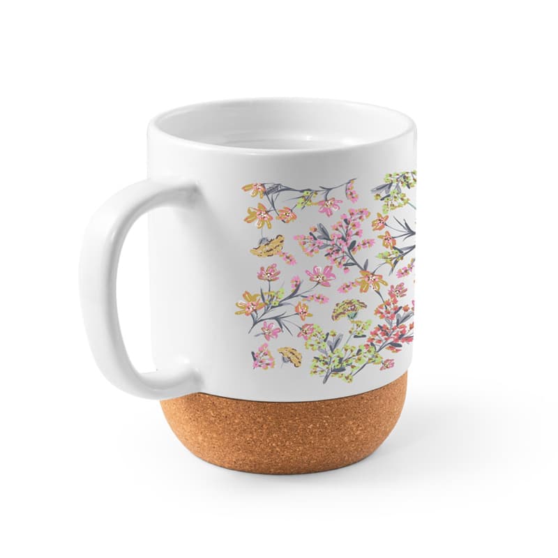 Taza cerámica corcho logo