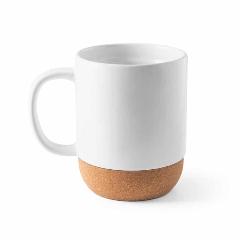 Taza cerámica corcho