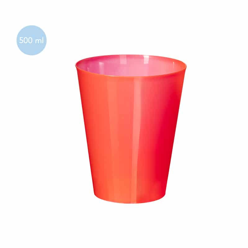 Vaso de Colores rojo