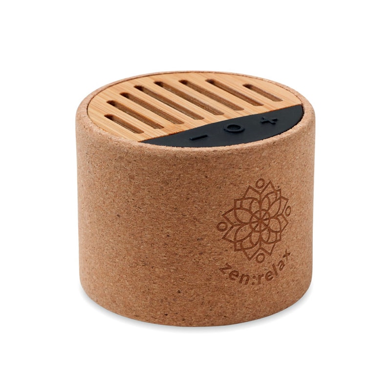 Altavoz ABS ABS con carcasa de corcho LOGO