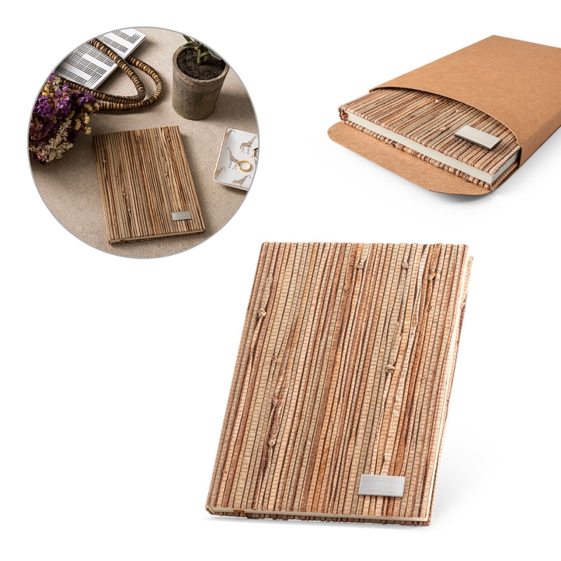 Libreta A5 Paja Natural ambiente