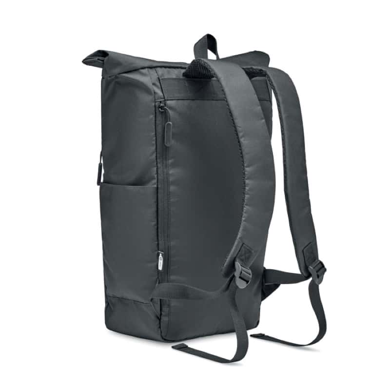 Mochila roll top para portátil lateral