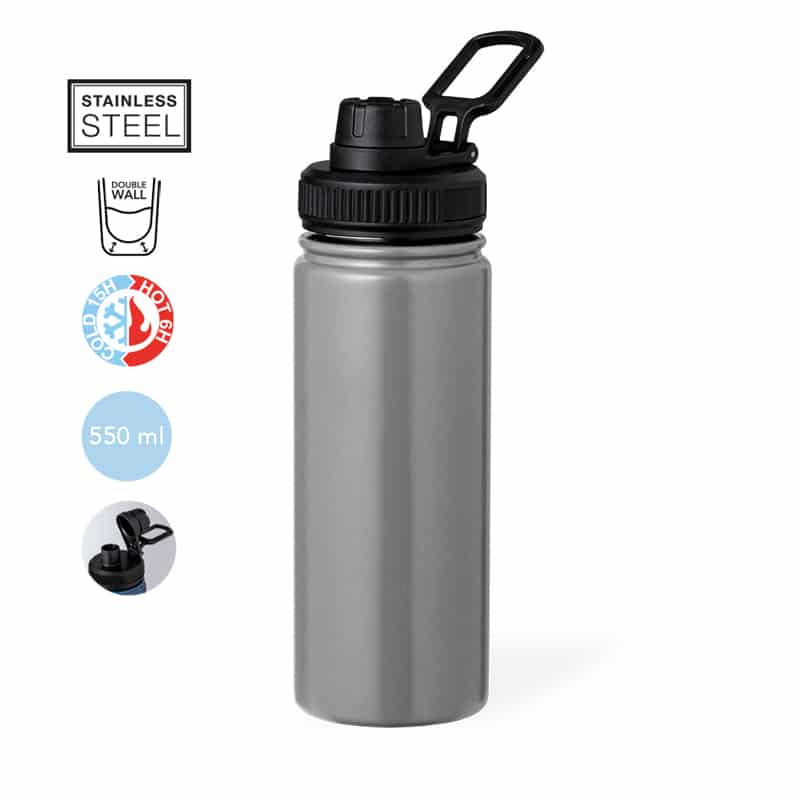Bidón térmico de acero inox 550ml