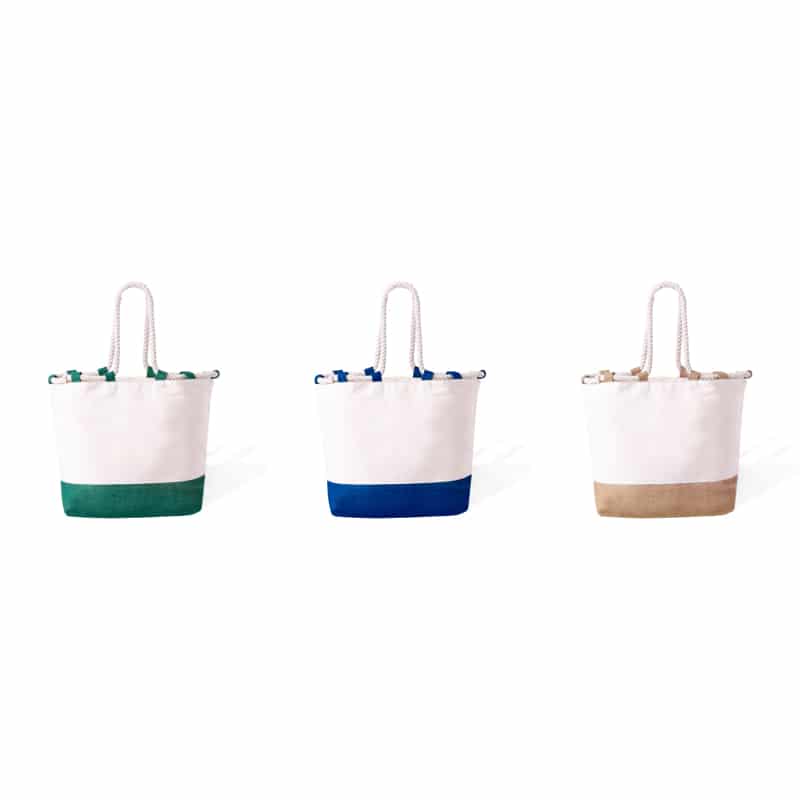 Bolsa Playa fabricada en resistente algodón colores