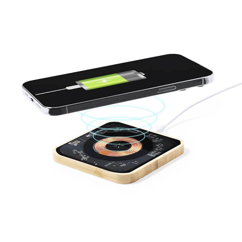 Cargador inalámbrico 15W transparente 1