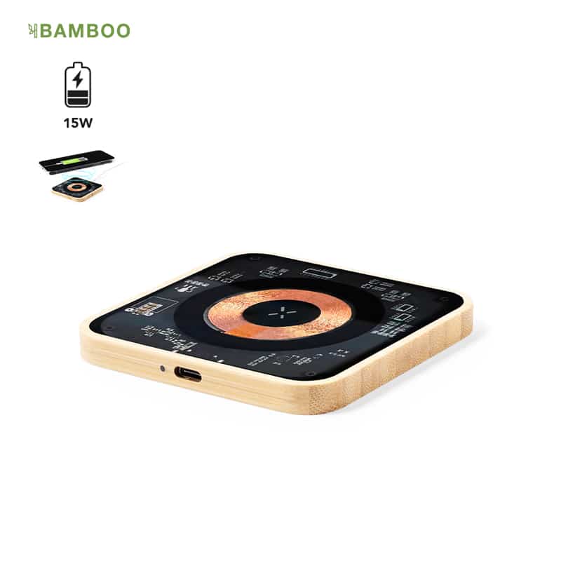 Cargador inalámbrico 15W transparente