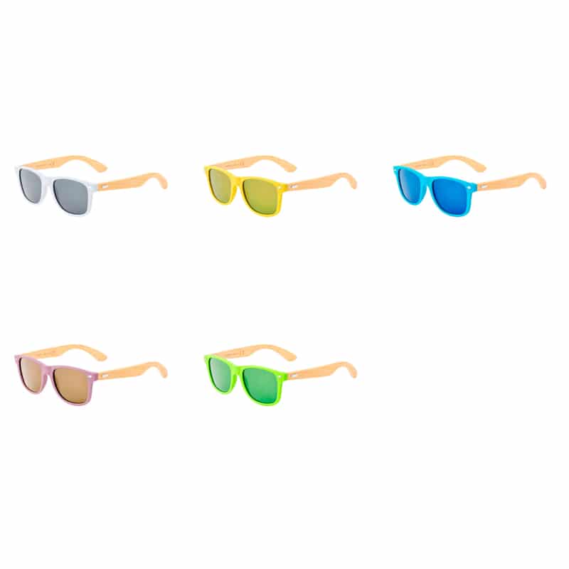 Gafas de sol fabricadas en bambú colores