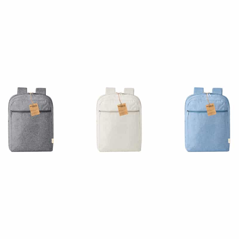 Mochila fabricada en algodón colores