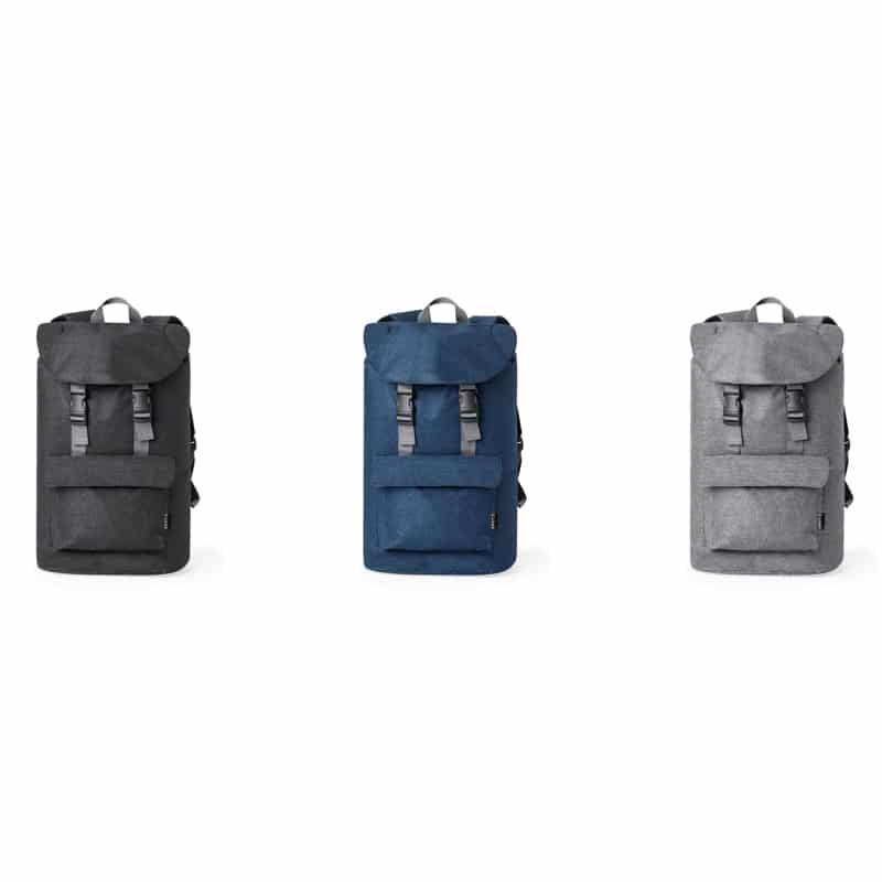 Mochila fabricada en resistente 600D RPET colores
