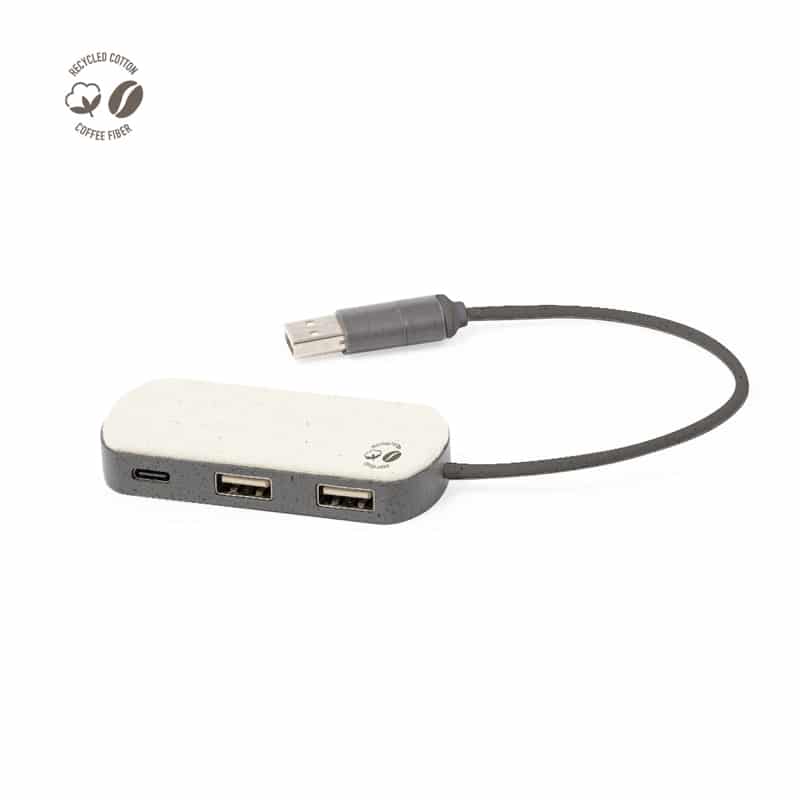 Puerto USB 2.0 fabricado en fibra de café