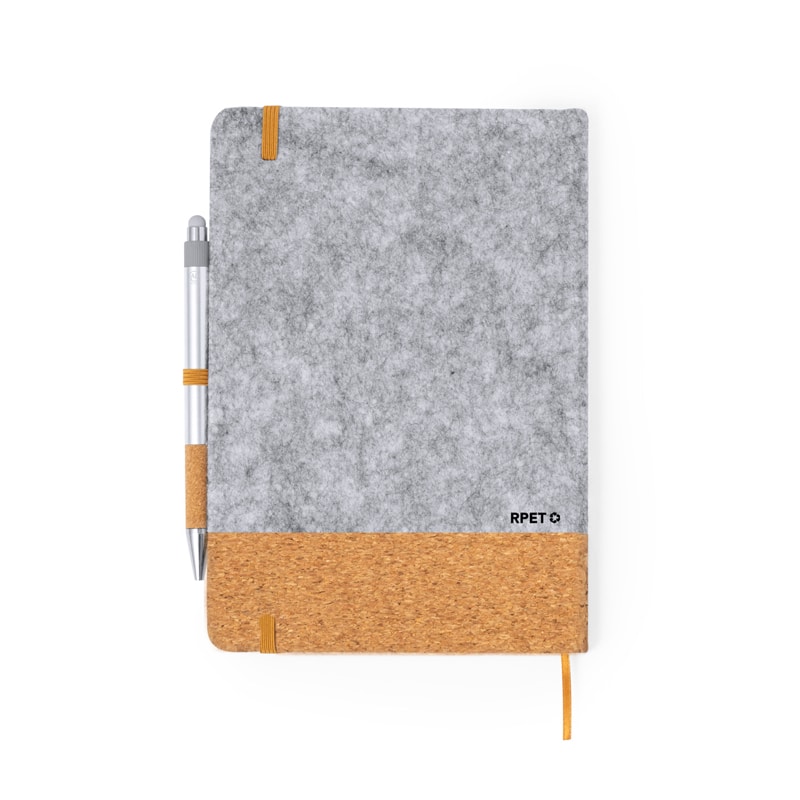 Set de bloc de notas y bolígrafo rpet 2