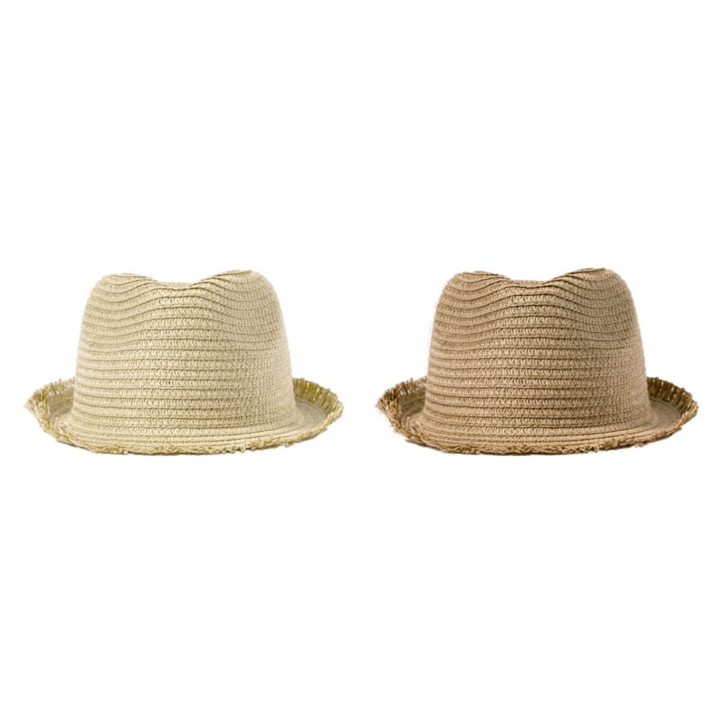sombrero confeccionado en paja de papel colores