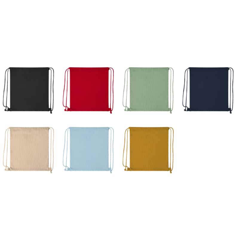 Mochila de cuerdas pana de poliéster colores