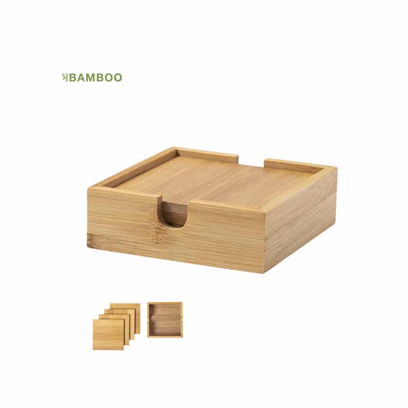 Set Posavasos Bambú
