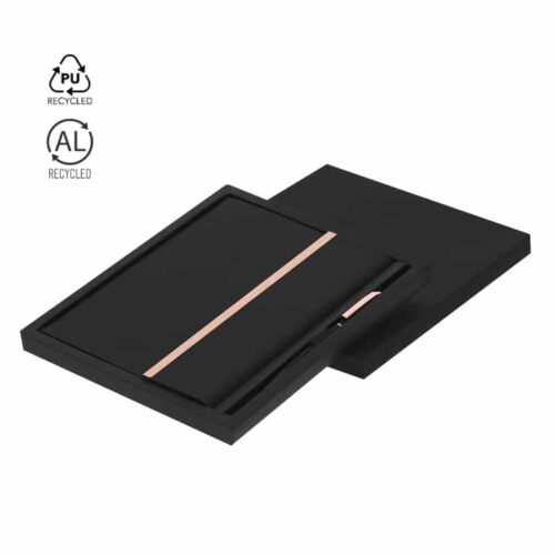 Set de bloc de notas y bolígrafo PU