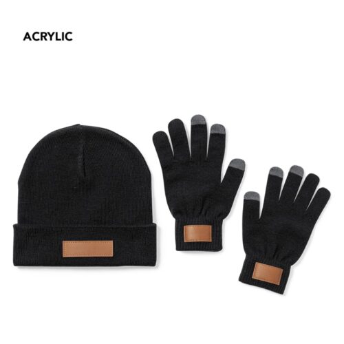 Set de gorro y guantes personalizados