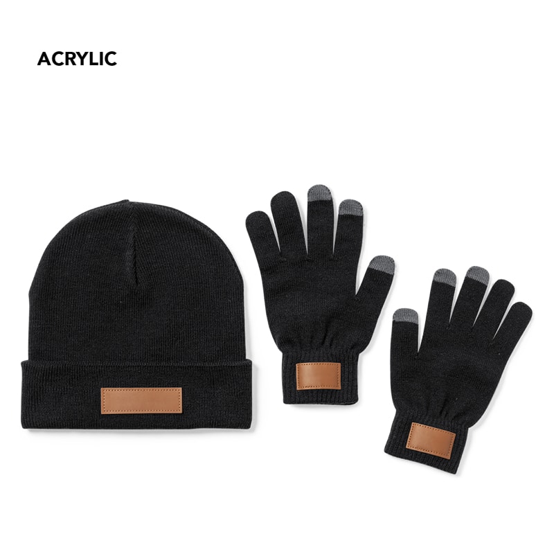 Set de gorro y guantes personalizados